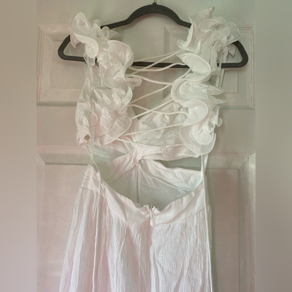 MADARA LACED BACK RUFFLE DRESS - Picture 6 of 9